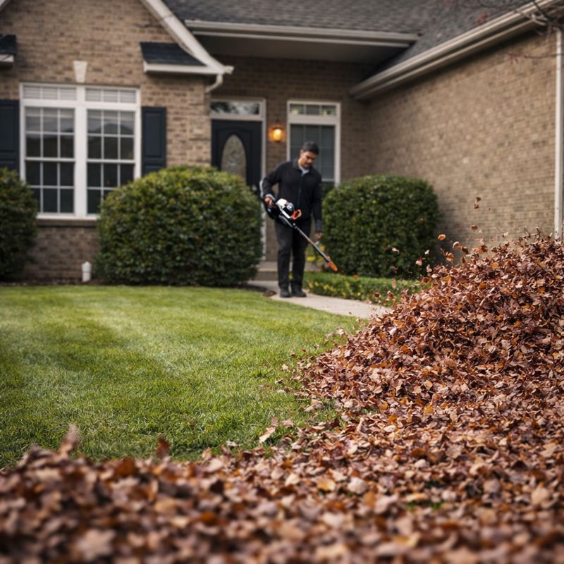 Home leaf removal