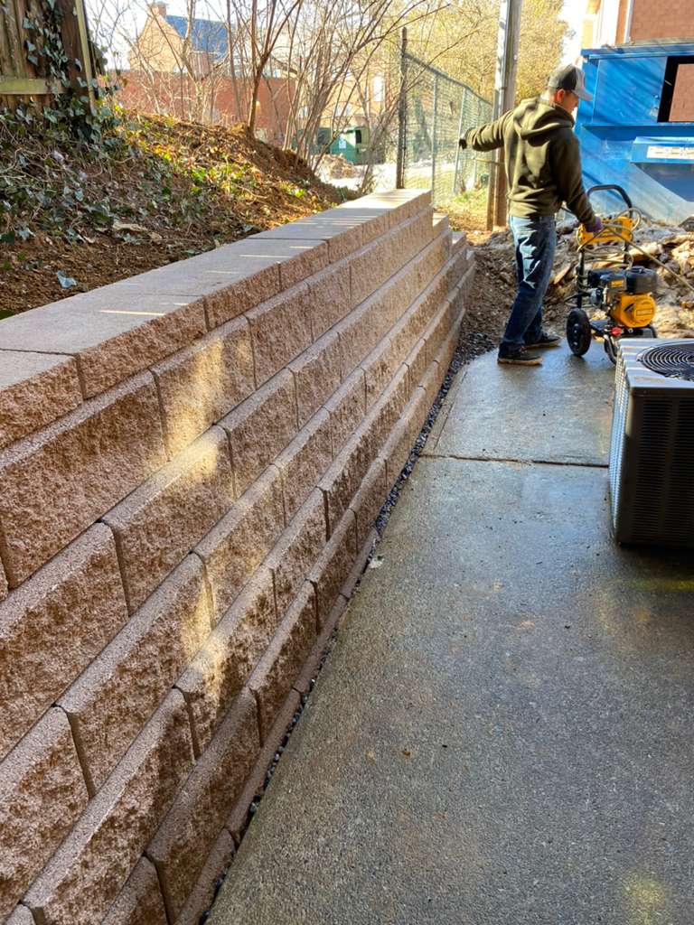 Home retaining wall